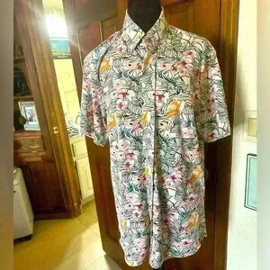 Men’s Medium Tropical Print Top by Cremieux - New Without Tags